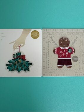 2 Starbucks Holiday Gift Cards